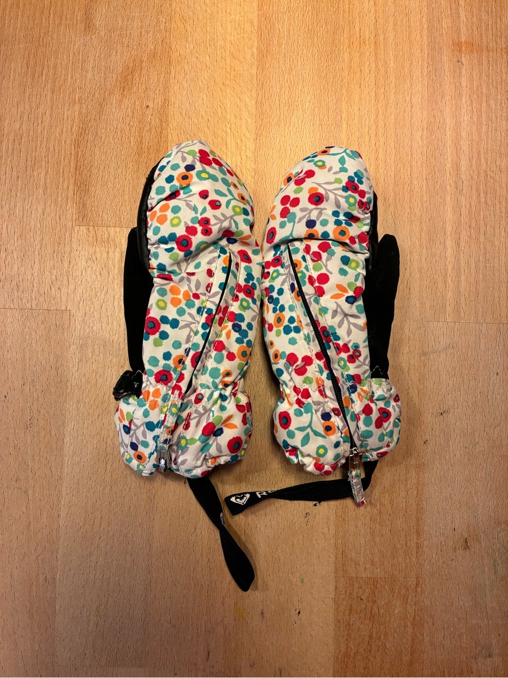 Kids Floral Winter Mittens - Floral Multi